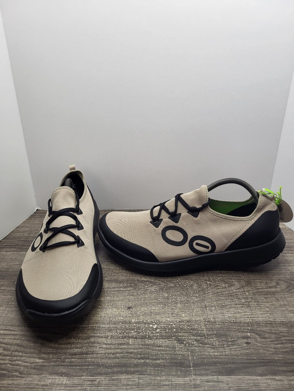 Oofos OOmg Sport LS Low Shoe Men's Size 13 Nomad Tan Black New